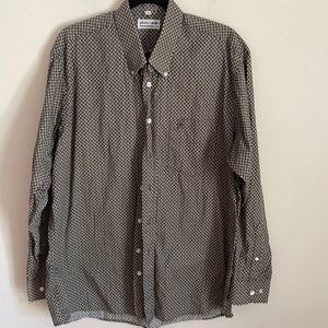 Pierre Cardin Paris Printed Button Down Shirt Dress Shirt Size L